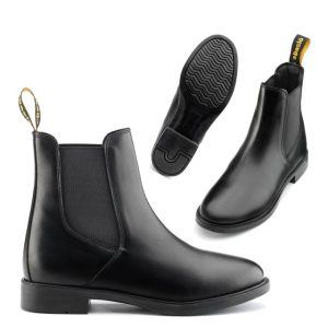 Stivaletti ecopelle con elastico laterale