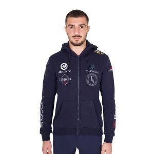Felpa uomo con cappuccio multilogo Equestro